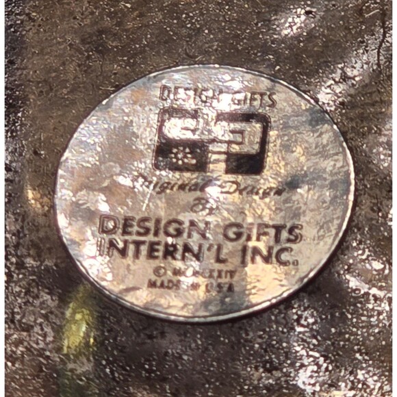 1974 Lucite Acrylic Abalone Seashell Napkin Letter Holder San Francisco Souvenir - Picture 6 of 6